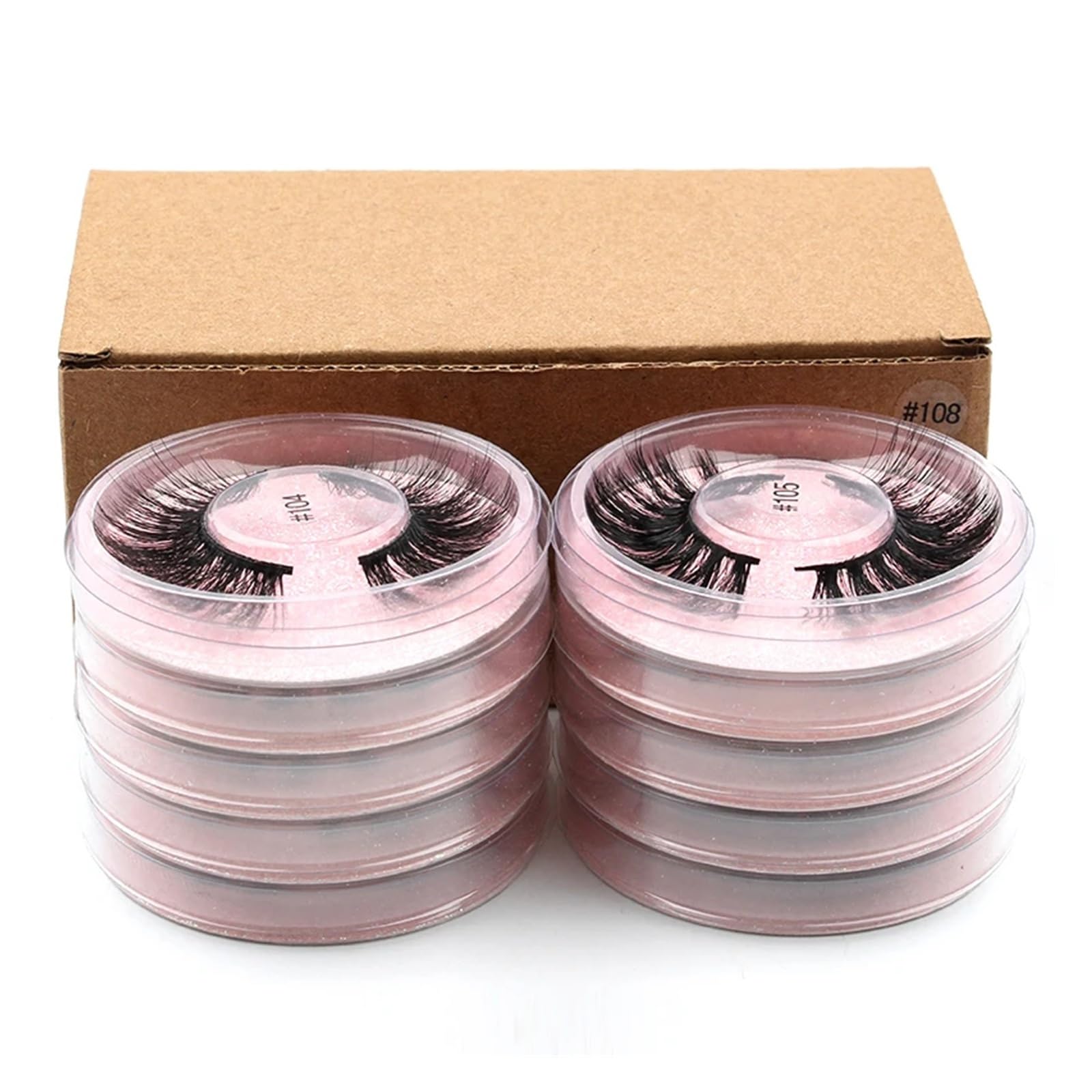 UAMOU Rzęsy 4/50/100 sztuk rzęsy luzem 3D rzęsy z norek makijaż naturalne sztuczne rzęsy delikatne długie Faux Cils maquillaje femme Cheerfully (Color : Mix 60 Pairs)