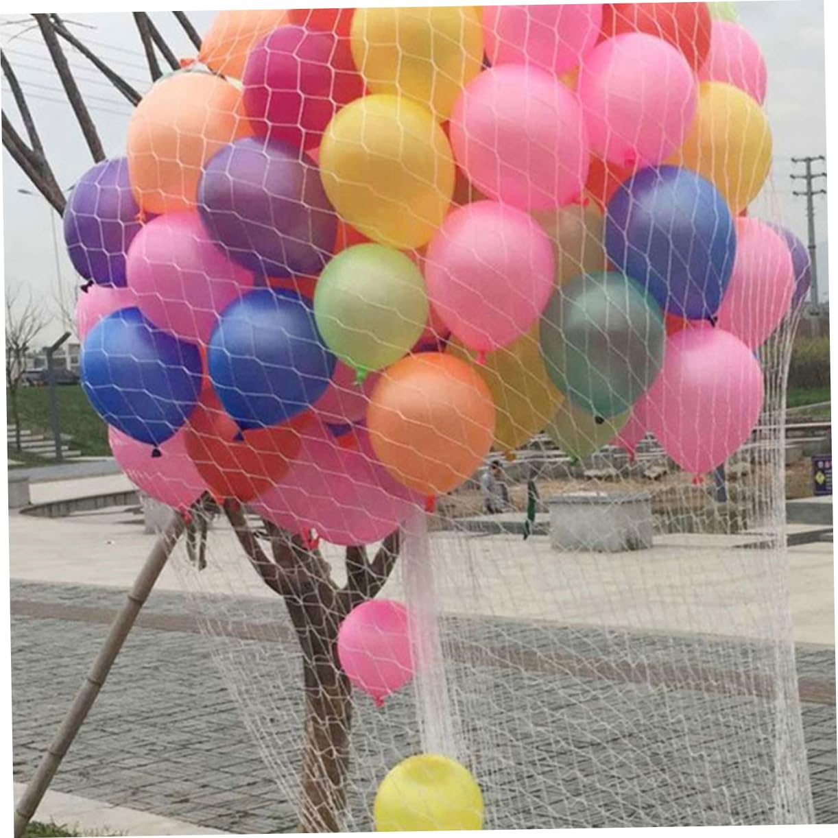 Red para Soltar Globos de Pp, 2 Juegos, Uso Sencillo