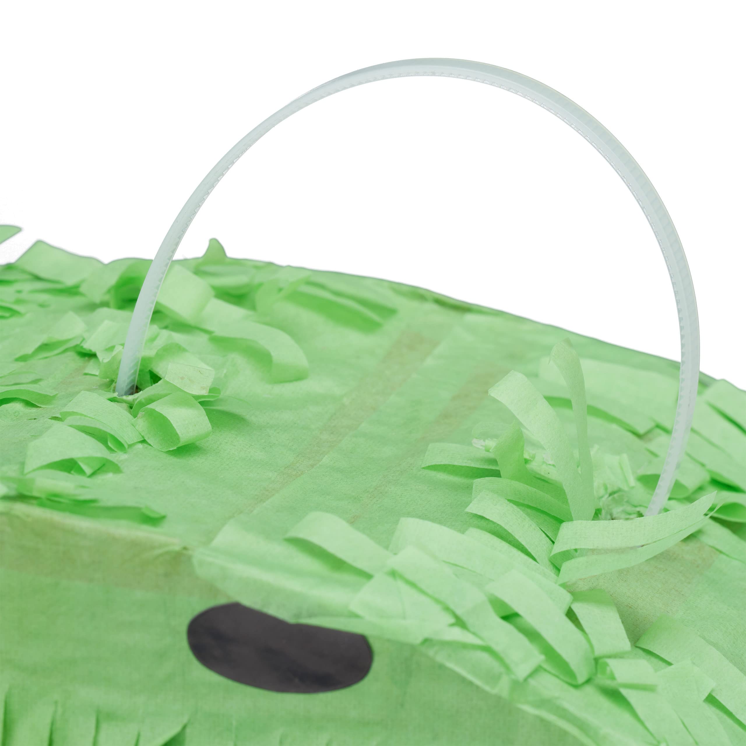 Relaxdays 2 Piñatas Dinosaurio, para Colgar, Fiestas Cumpleaños Niños y Niñas, Forma T-Rex, Dino, Rellenable, Papel, Verde