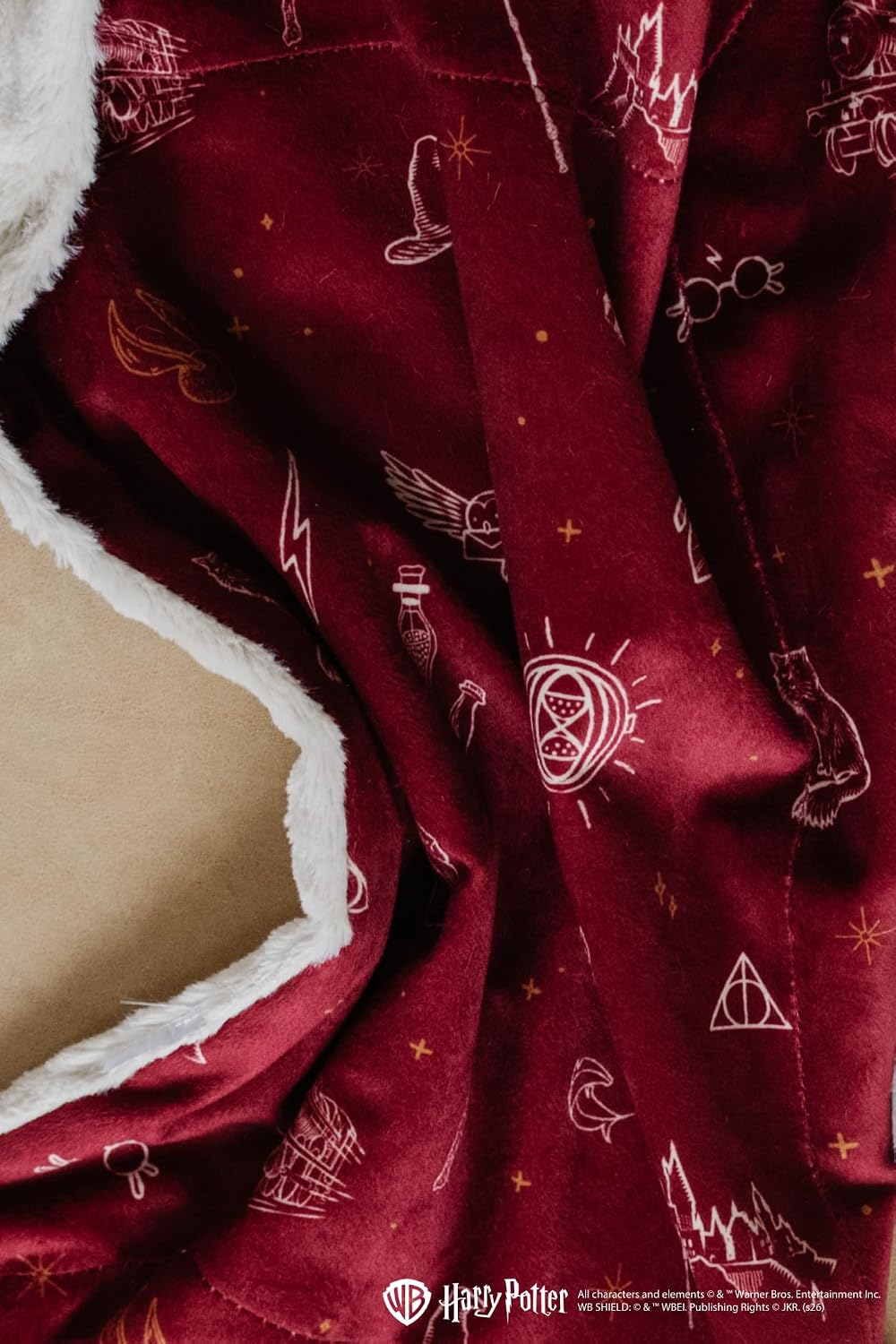 Saranoni Minky Lush Harry Potter Icons Baby Blanket | Harry Potter Gift | Buttery Touch Soft Receiving Blankets Poly Microfiber - Durable & Easy to Wash | Receiving - 30" x 40"