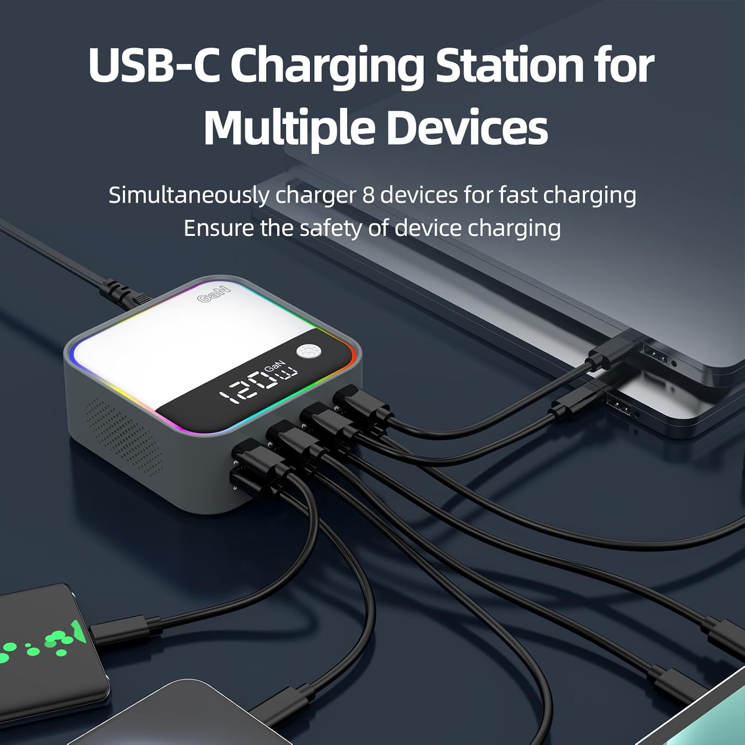 USB-C Charging Station for Multiple Devices