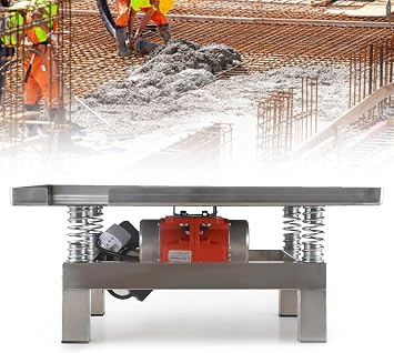 Mini Concrete Vibrating Table Vibration Test Bench Test Block Vibration Platform,Small Concrete Vibrating Table,3000-3600RPM Concrete Flat Plate Vibration Machine,Test Bench Vibration Platform Color