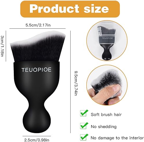 Miniatura 2 de Cepillo de limpieza interior de coche, cepillo para el interior del automóvil, cepillo para detallar el polvo, herramienta de limpieza interior del