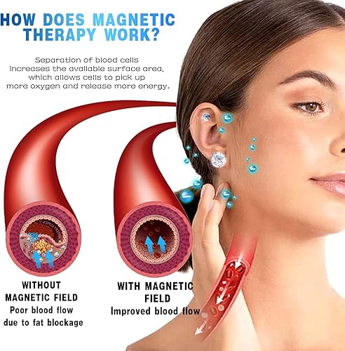 Miniatura 4 de EarAcupressure Magnetherapy - Aretes de desintoxicación, aretes Dorina para pérdida de peso, pendientes de acupresión sin pinchazos, aretes de