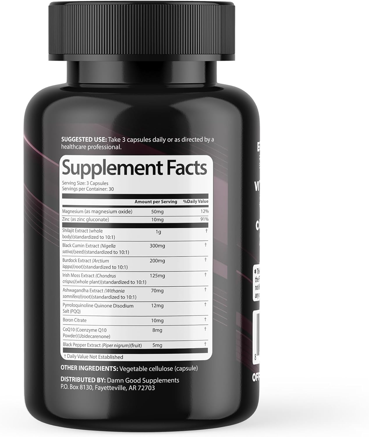 DAMN GOOD The Hodge Twins Maximum Vitality Organic Shilajit Capsules – Men’s Daily Energy & Stamina Booster – Sharper Focus & Strength w/Ashwagandha for Men – Performance Supplement – 90Count - Image 8