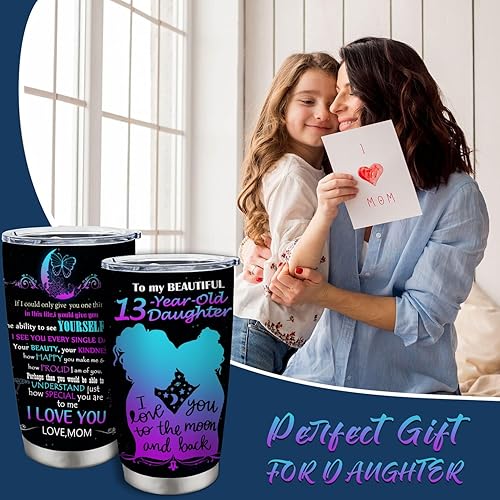 Miniatura 4 de Doskay Regalos para niñas de 13 años, 13 cumpleaños, regalos para niñas de 13 años, vaso de 20 onzas, regalos de cumpleaños de 13 años para niñas,