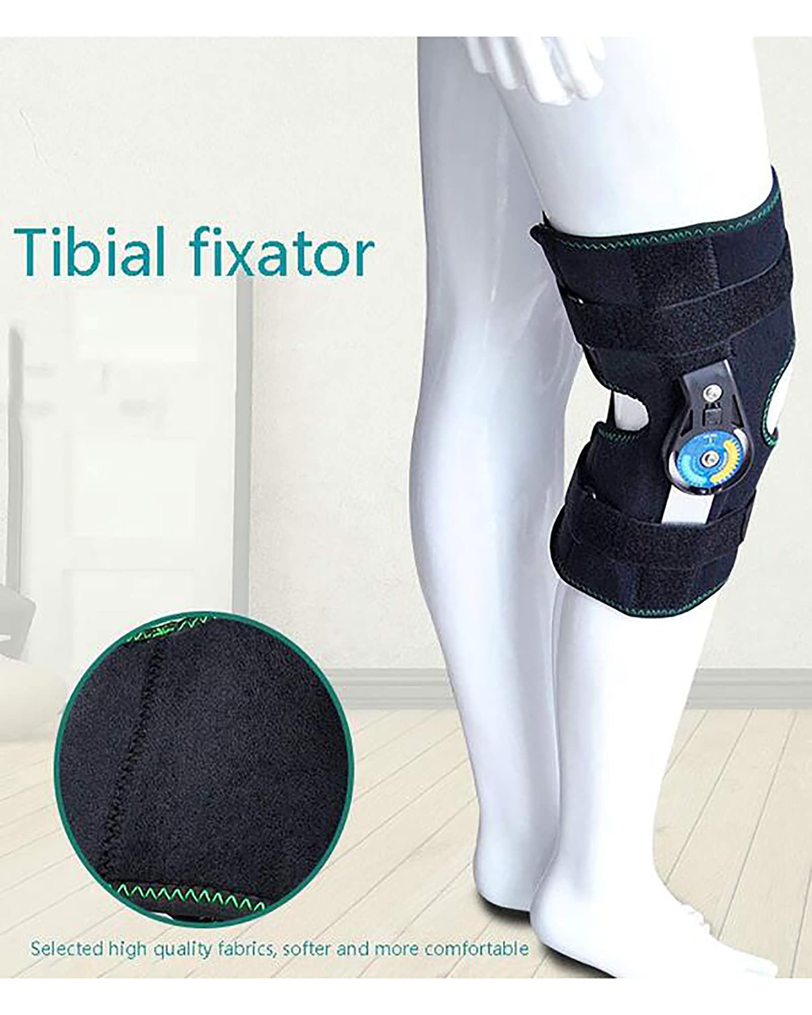 Ortesis De Rodilla Ajustable para Fractura De Ligamento Y Menisco, Soporte De Fijación De Articulación De Rodilla, Rodilleras De Rehabilitación, Estabilizador De Pierna P,
