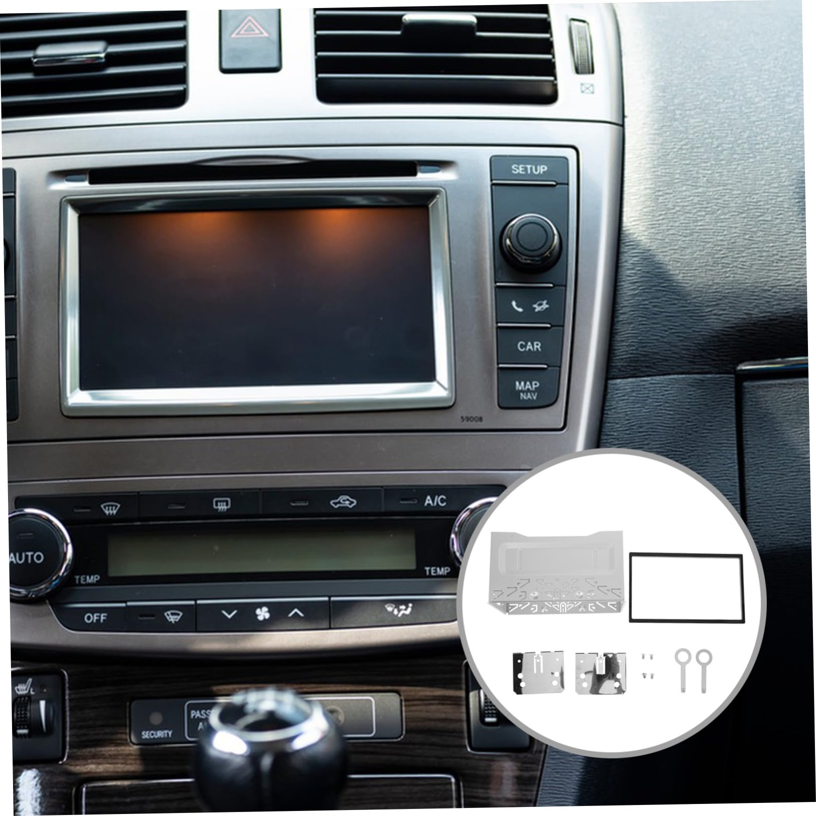 DOITOOL Kit Di Sostituzione Radio Stereo Per Auto Da 5 Set Di Montaggio Per Gabbia Di Montaggio 2din Per Audio Per Auto Universale