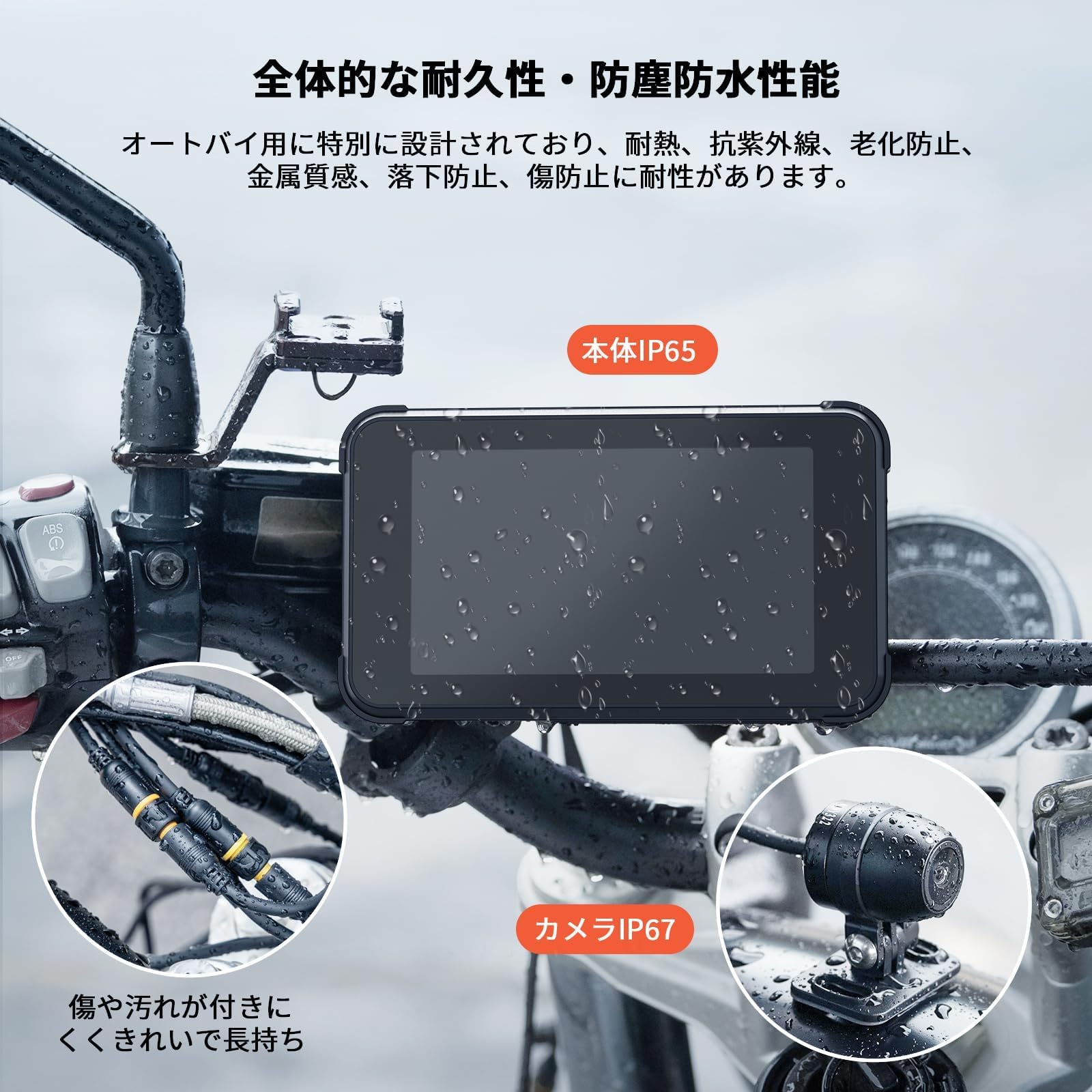 Amazon.co.jp: 【最新5インチ液晶】バイク用ドライブレコーダー 前後