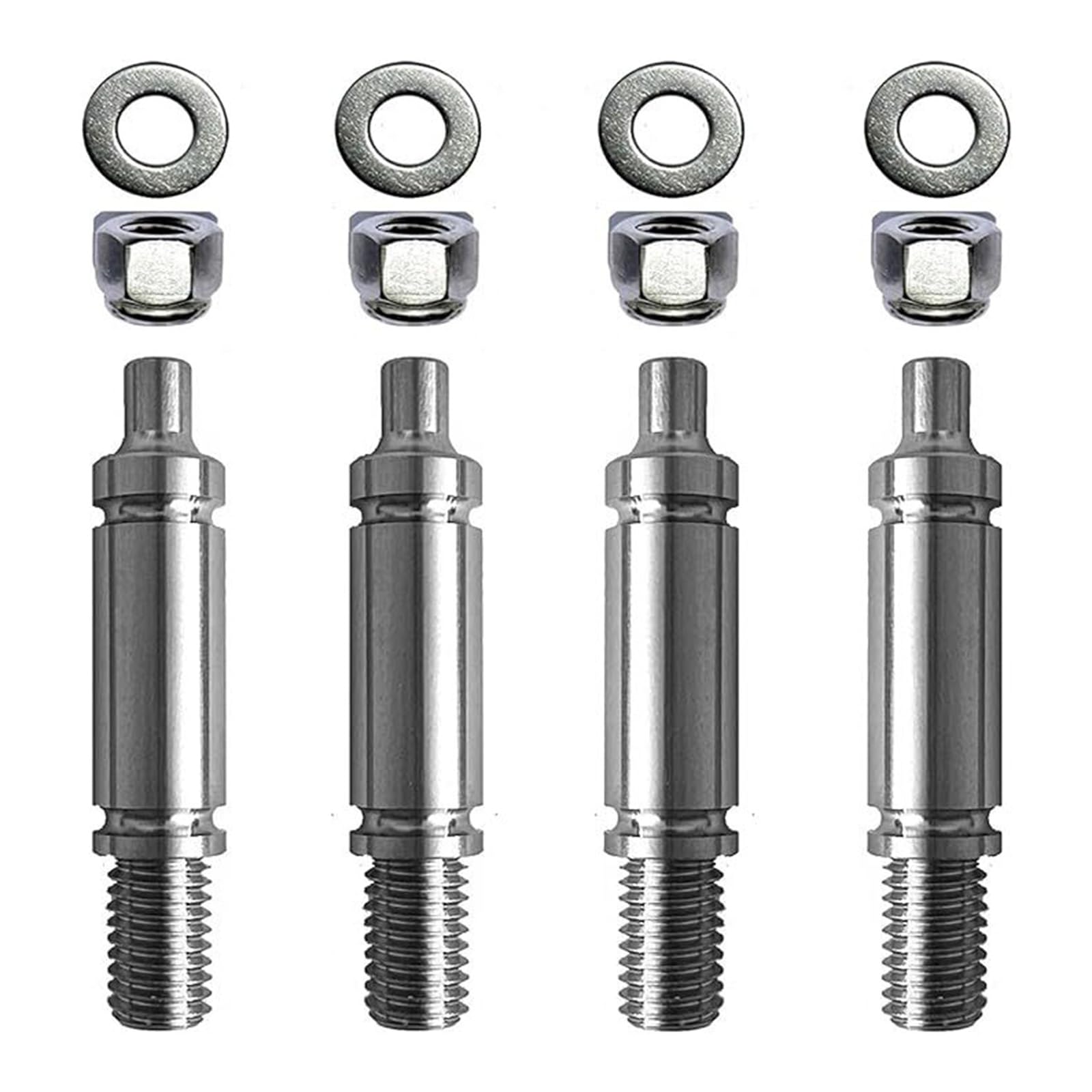 Jazuaiao 4Pieces Dryer Drum Roller Shaft Set Dryer Stainless Steel for Efficient and Easy Installation Easy Installation Shaft