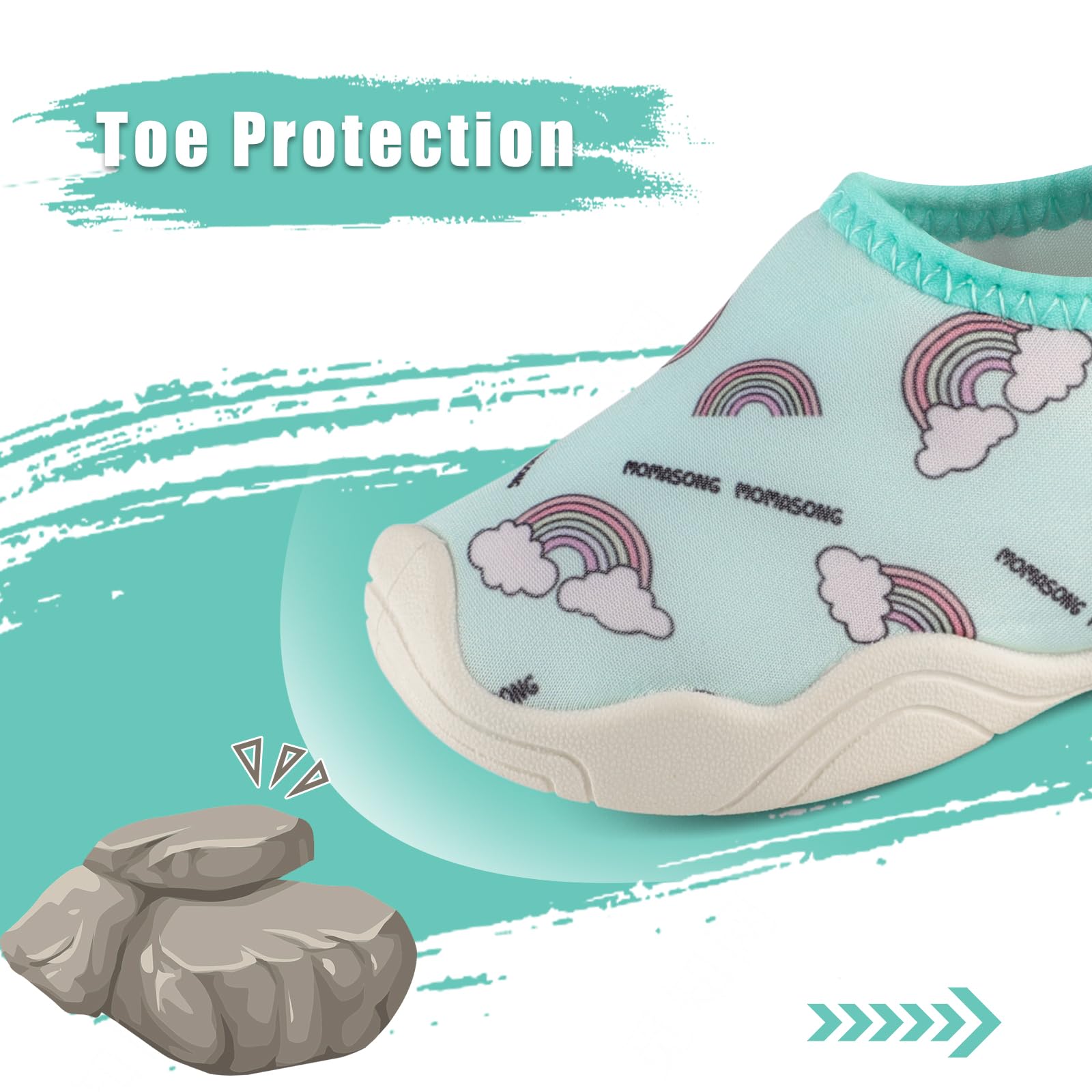 MK MATT KEELY Scarpe da Scoglio Bambino Bambina Scarpe Mare Acquatiche Piscina Ragazzo Ragazza Scarpe da Immersione con Suola Ispessita e Antiscivolo