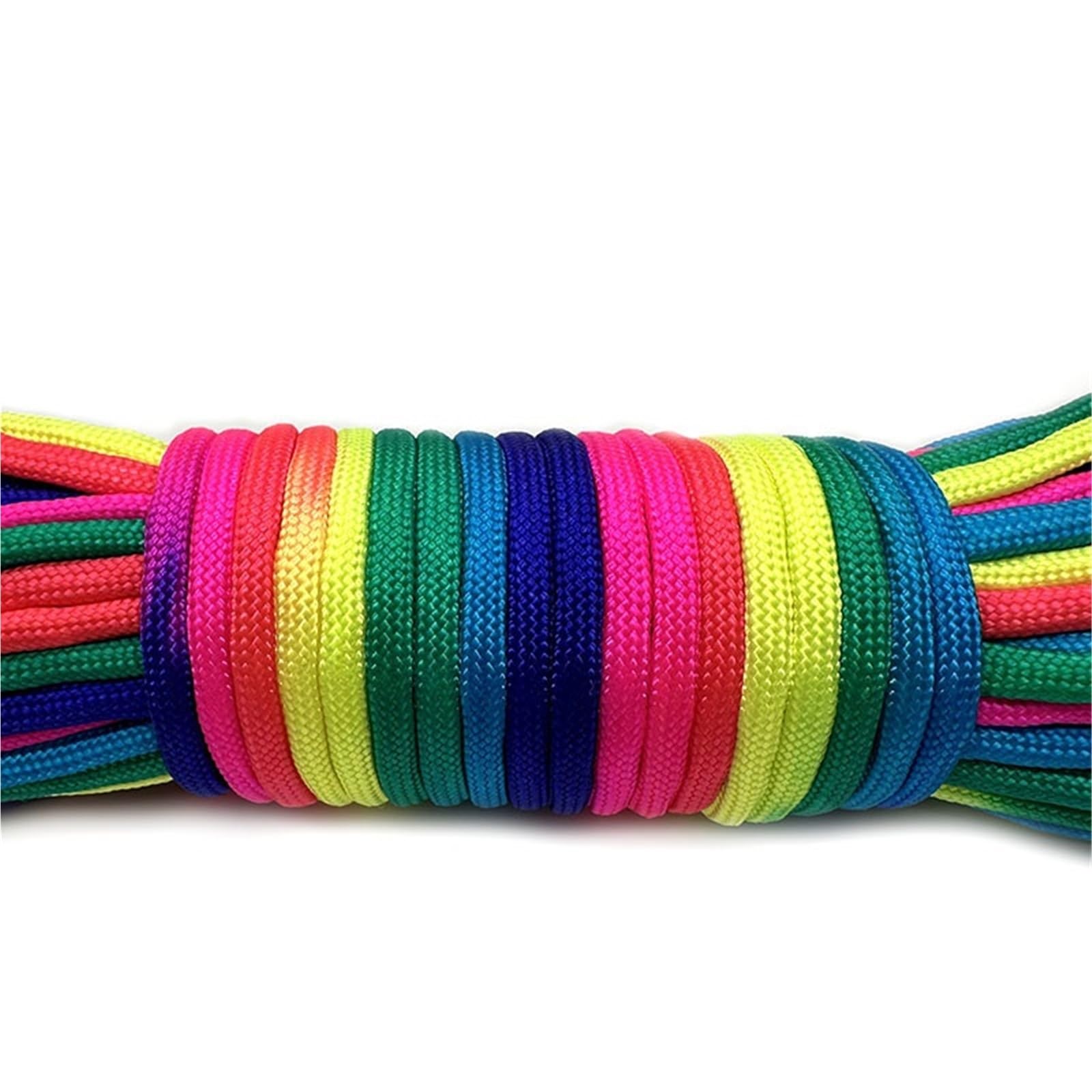 Paracord Rainbow Rope 7 Strands Parachute Climbing Survival Gear Bracelet 31 Meters 2mm /3mm /4mm Diameter(4mm Dark color,31 meters)