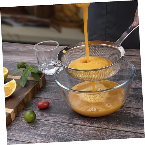Miniatura 7 de Uonlytech Multi-function Stainless Steel Flour Sieve Large Mesh Strainer Convenient Kitchen Supply for Home Baking Easy to Clean and Store Handheld