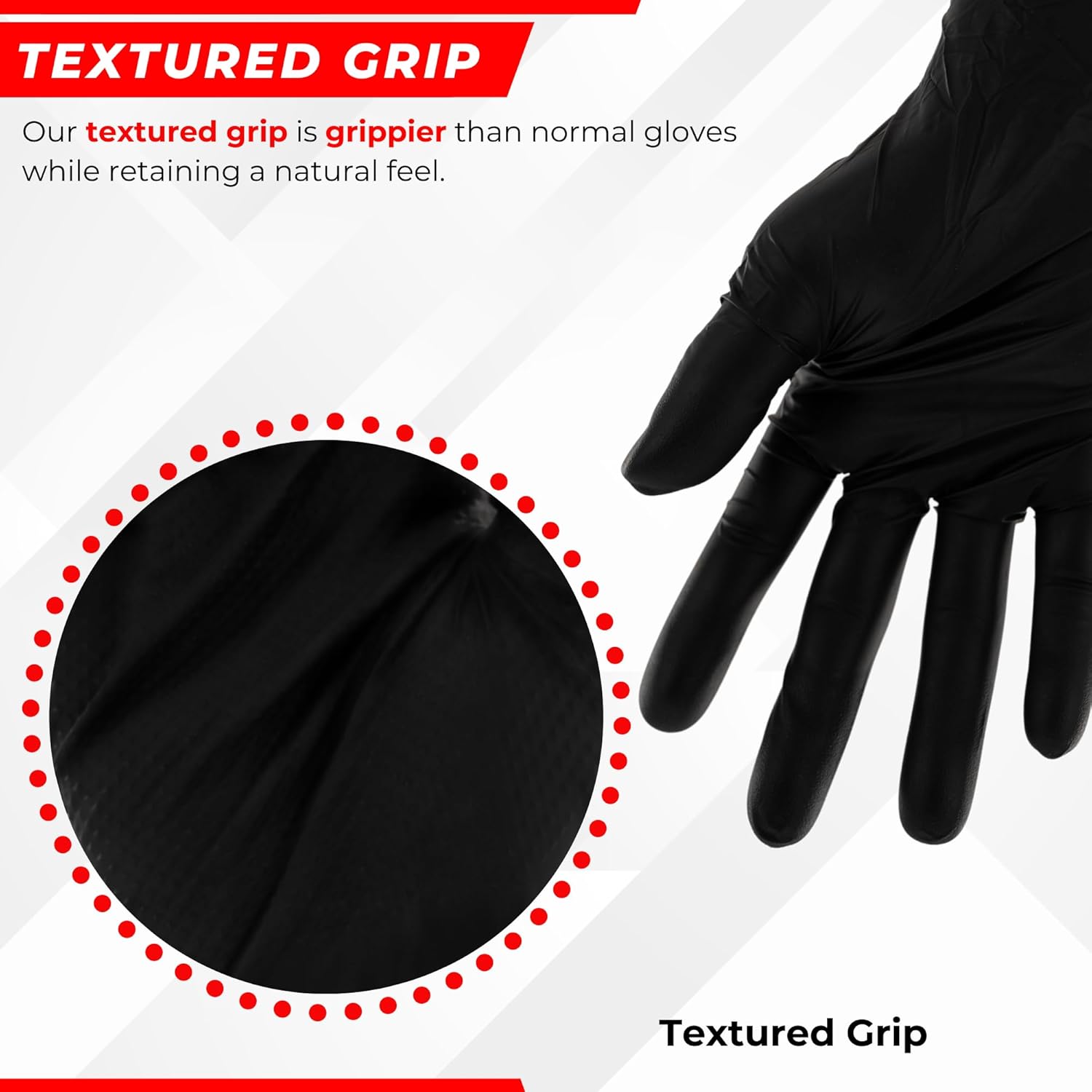 PITBULL Black Nitrile Exam Gloves, 6 Mil, Disposable, Case/1000