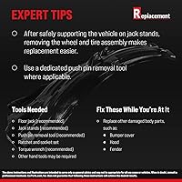 Vista 9 de Evan Fischer Forro de guardabarros delantero, lado del pasajero, compatible con material plástico Honda Civic 2012-2015, HO1249143, HO1249168