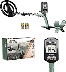 Detector de Metais Minelab Intrepid, Bobina à Prova D'água de 10 polegadas, Submersível até 1 Metro, com Display LCD