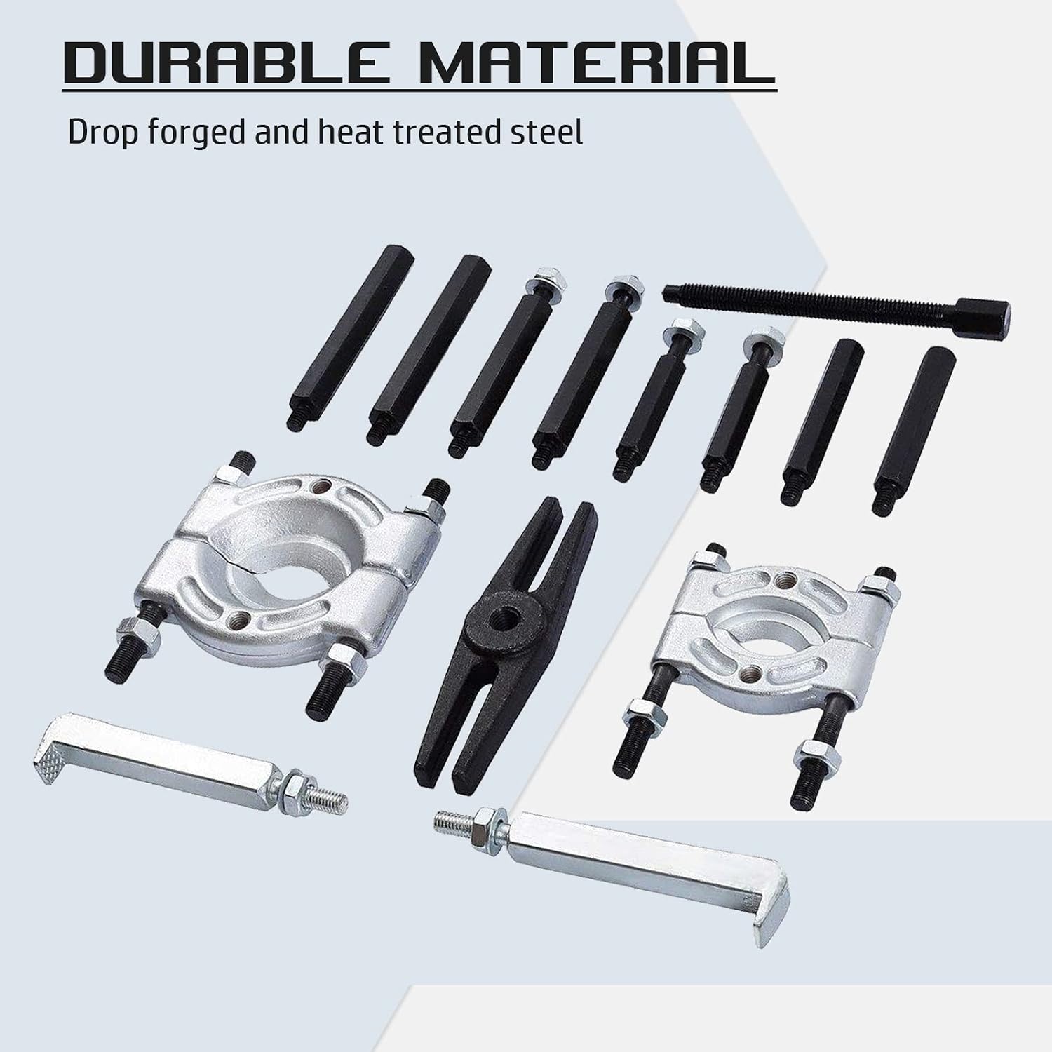 DASBET 14PCS Bearing Separator Puller Set 2" and 3" Splitters Remove Bearings Kit, Heavy Duty