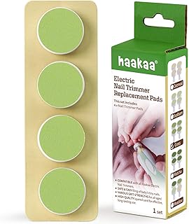 Electric Nail Trimmer Replacement Pads Baby Nail Trimmer Heads Compatible with All haakaa Nail Trimmers, Suitable for 6-12 Months, Grass