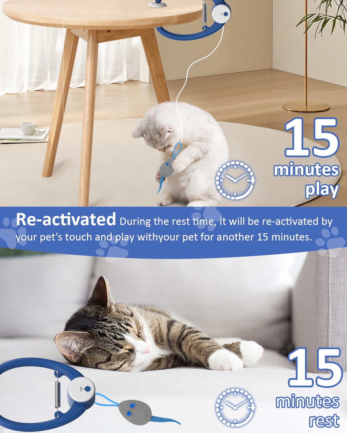 Cat Toys For Indoor Cats Kitten Cat Toy Interactive For Indoor Cats ...