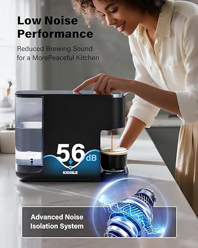 Miniatura 7 de Máquina de café expreso de 20 bares, compatible con cápsulas Nespresso Original y Dolce Gusto, café molido y cápsulas ESE, tanque de 47.3 onzas,