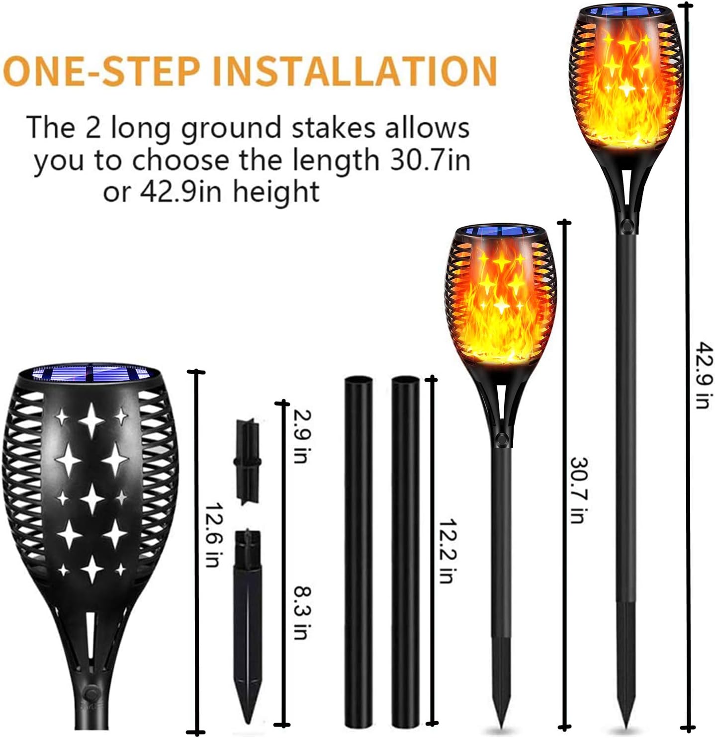 Bеѕt Dеаl 🛒 Topmante Upgraded Solar Torch Lights Waterproof Flickering Dancing Flames Torches Lights Outdoor Solar Landscape Decoration Lighting Dusk to Dawn Auto On/Off Path Lights (4 Pack - Star) Blасk Frіdау Clеаrаnсе Topmante Upgraded Solar Torch Lights Waterproof Flickering Dancing Flames Torches Lights Outdoor Solar Landscape Decoration Lighting Dusk to Dawn Auto On/Off Path Lights (4 Pack - Star)
