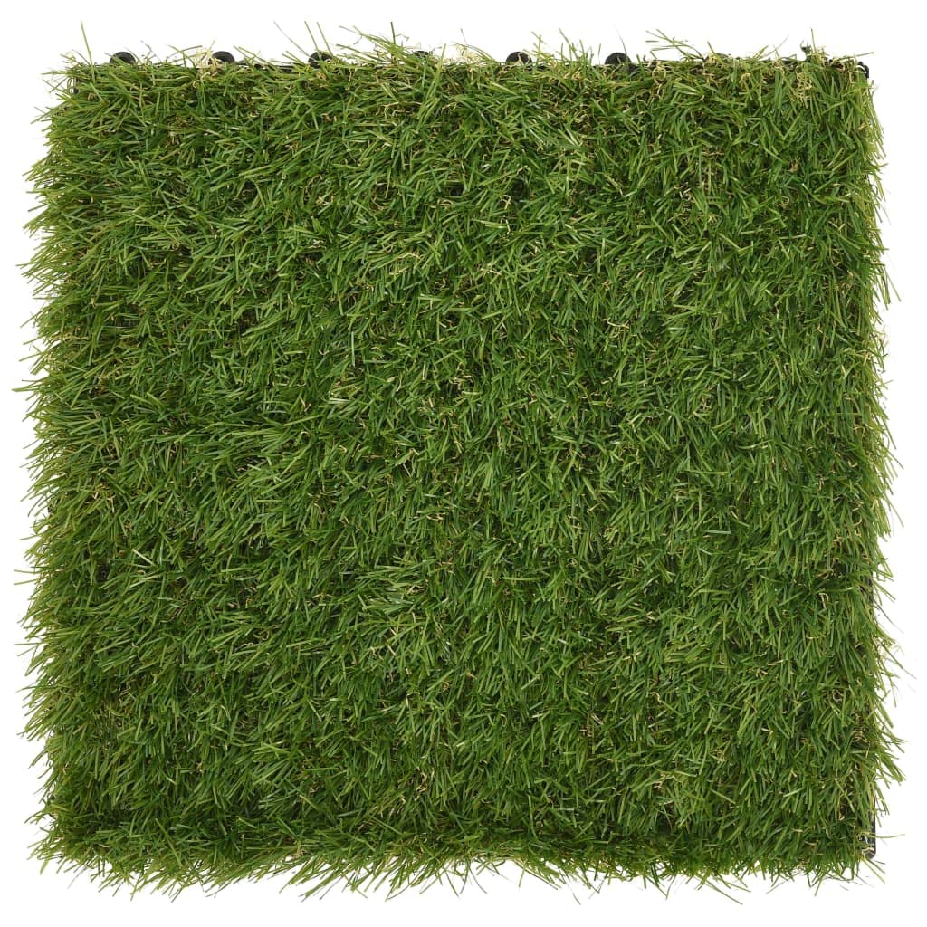 vidaXL Piastrelle in Erba Sintetica 22 pz 30x30 cm Verde