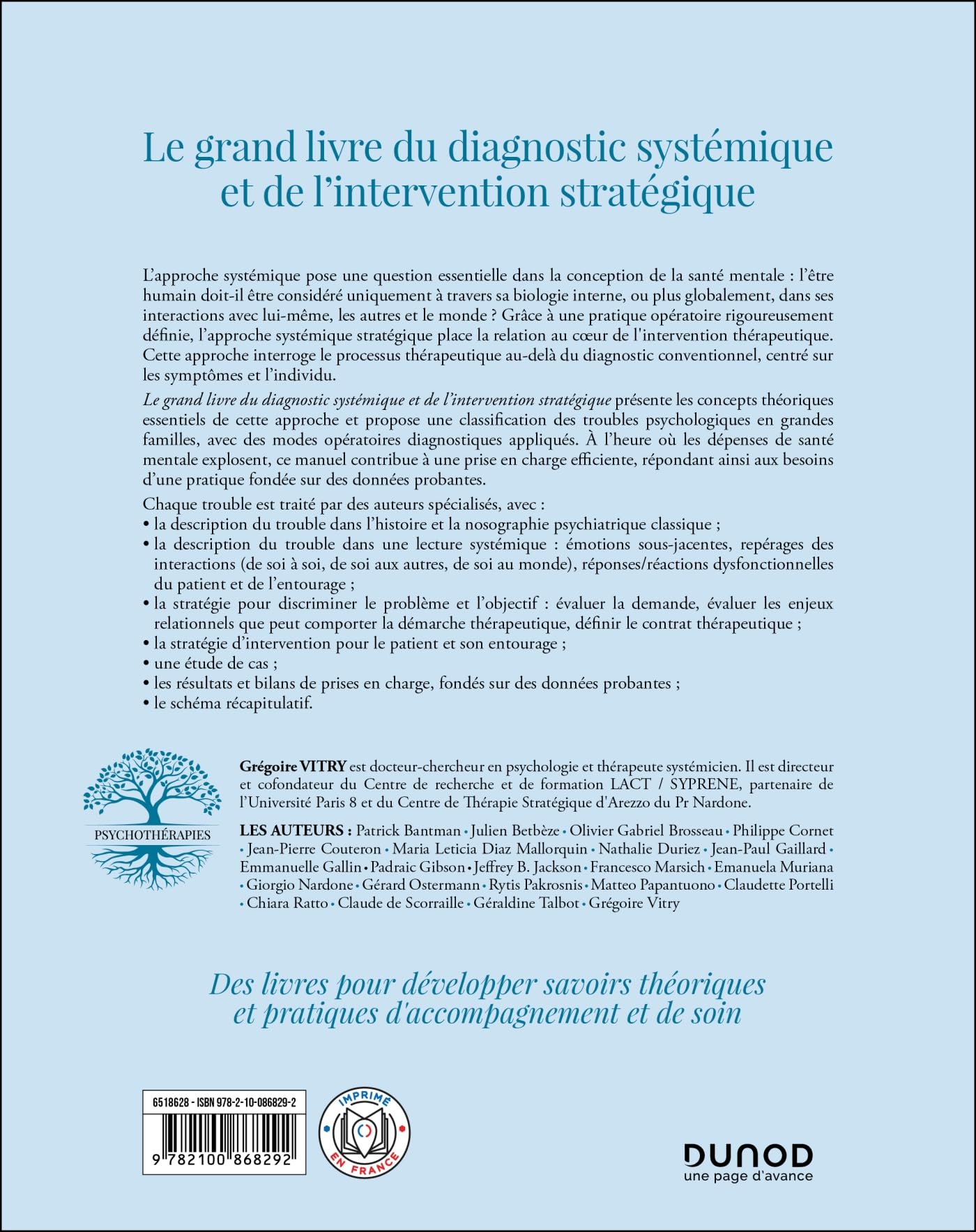 Le grand livre du diagnostic systémique et de l'intervention stratégique