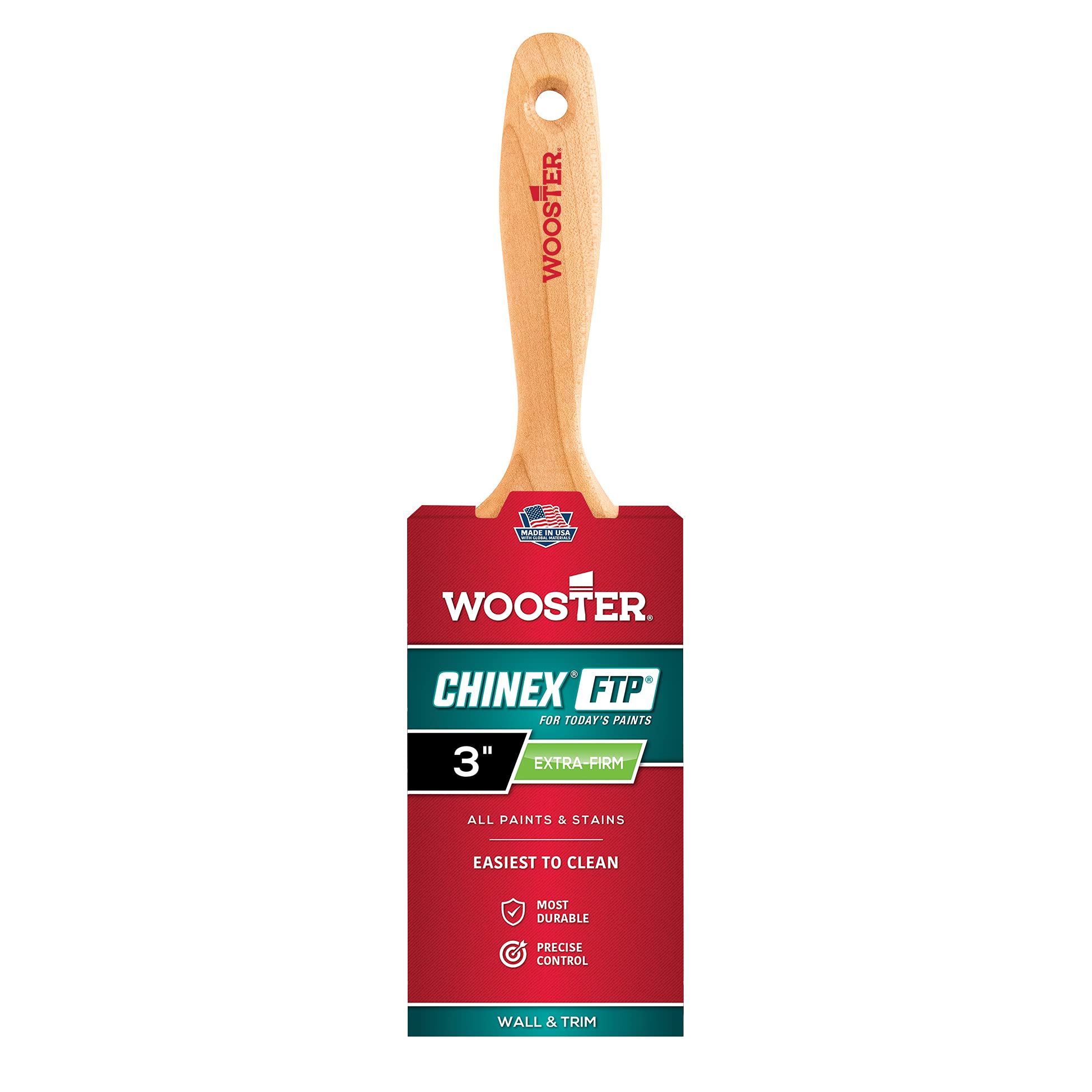 Wooster Brush 4413-3 Chinex FTP Varnish Paintbrush, None