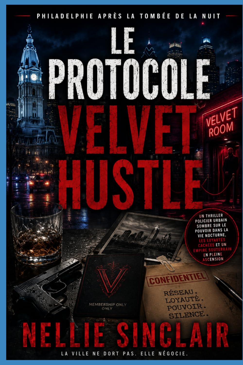 Le protocole Velvet Hustle: Un thriller policier urbain sombre sur le pouvoir dans la vie nocturne, les loyautés cachées et un empire souterrain en ... (Philadelphie après la tombée de la nuit)