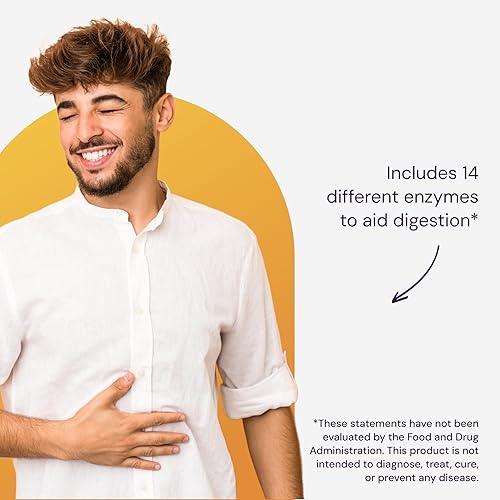 Miniatura 5 de Healthy Origins Enzimas digestivas amplio espectro sin OMG 180 tapas vegetales color blanco