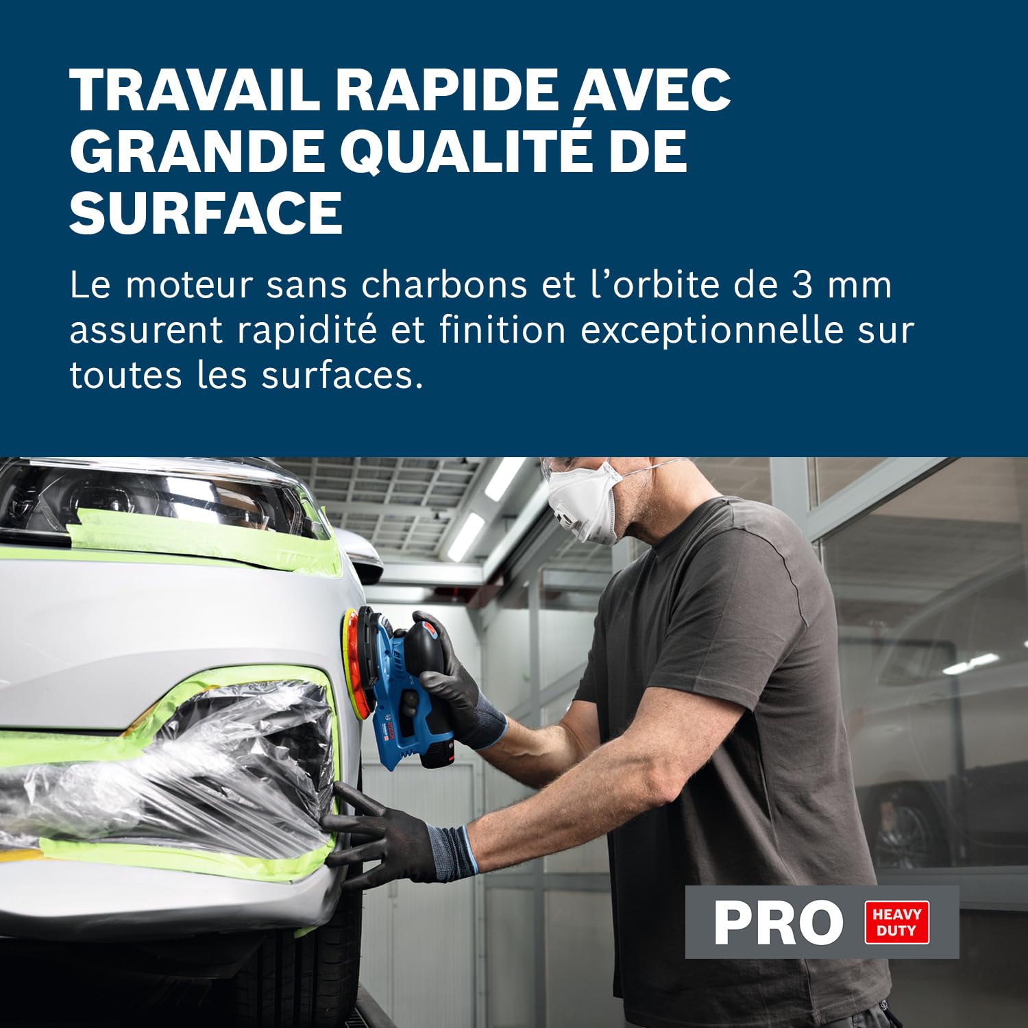 Bosch Professional ponceuse excentrique 12V sans-fil GEX 12V-150-3 (avec plateau de ponçage, disque abrasif, bague de protection, sac à poussière, L-BOXX 162)