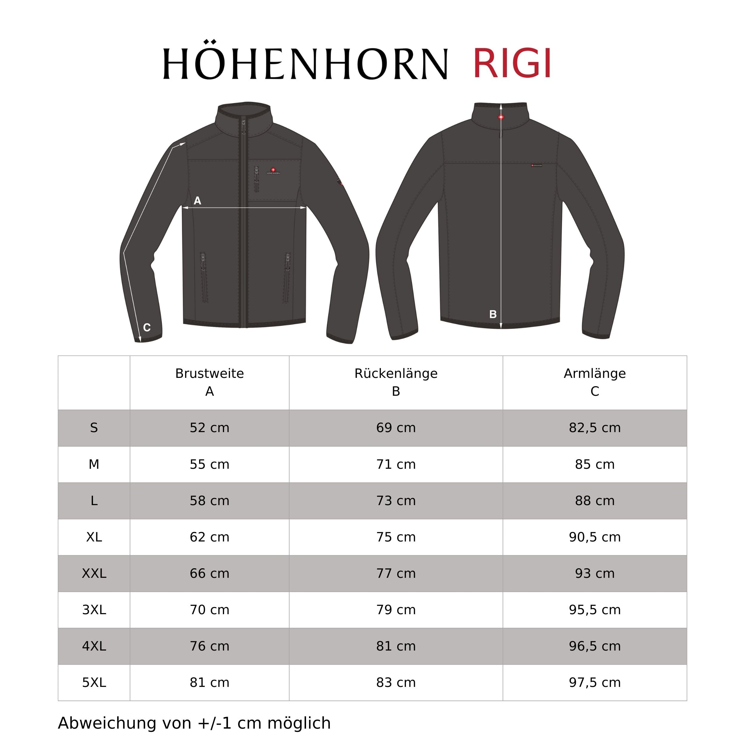 Höhenhorn Rigi męska kurtka przeciwdeszczowa, outdoorowa, rekreacyjna, z kapturem