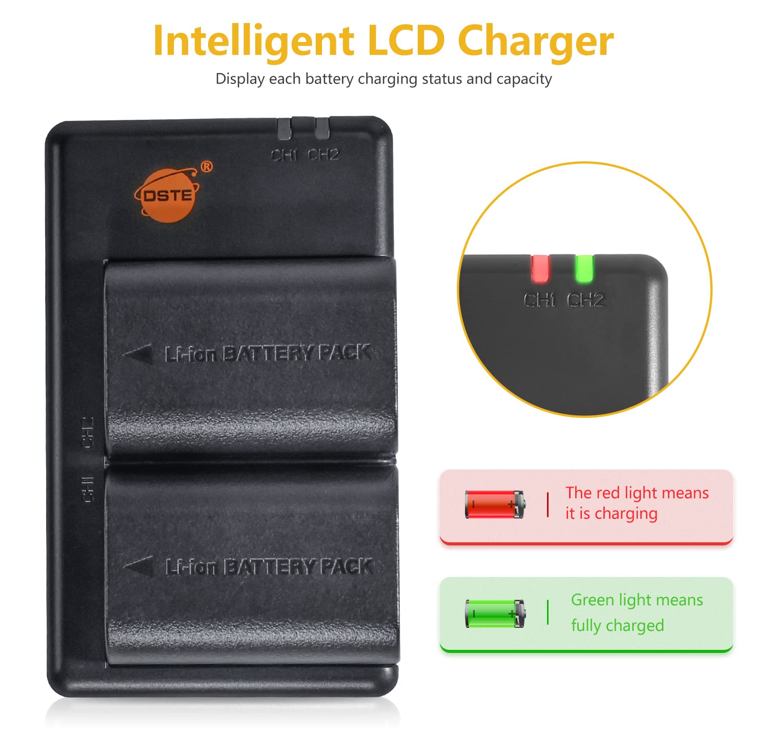 2x Premium Batteria LP-E6 | LP-E6N per Canon EOS 5D | 5D Mark II | 5D