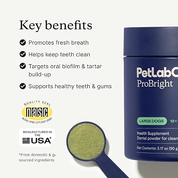 PetLab Co. Breath & Joint Bundle: Dental Powder for an Effortless Clean in 1 Scoop for Large Dogs & Joint Care Chews for Dogs Supporting Mobility & Occasional Joint Stiffness