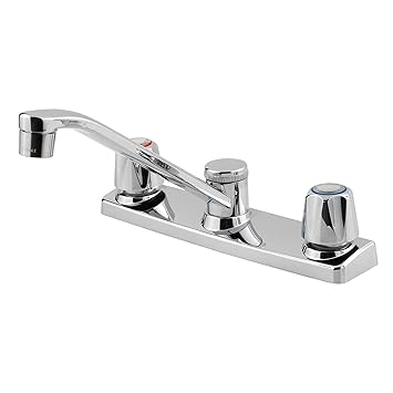 Pfister Pfirst Series 2-Handle Kitchen Faucet, Polished Chrome