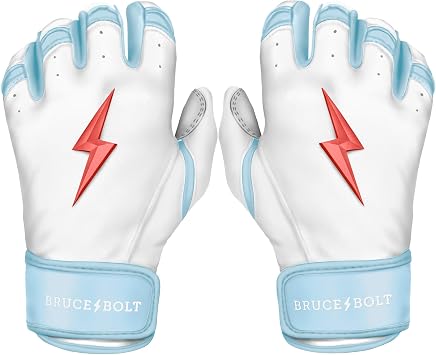 BRUCE BOLT Signature Series Short Cuff Batting Gloves - Signature Player Collection - Adult & Youth Sizes