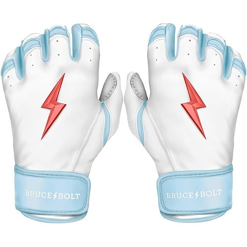 BRUCE BOLT Original Series Short Cuff Batting Gloves - Multiple Colors - Adult & Youth Sizes