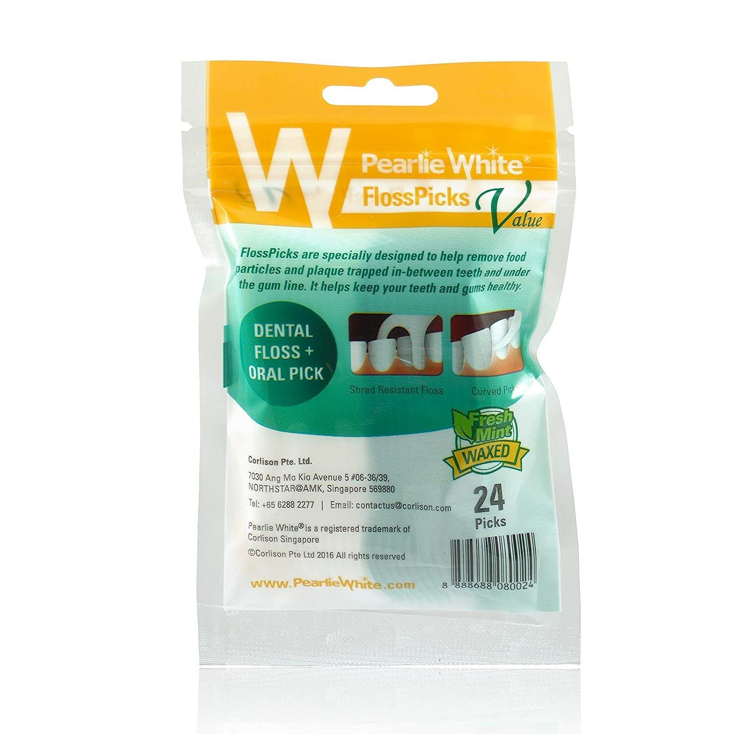 Pearlie WhiteFlosspicks 24 picks