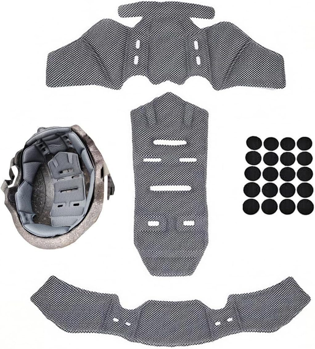 Motorcycle Helmet Liner for Arai RX-7V Evo, Breathable Helmet Replacement Foam Padding Kits Set, Comfort Helmet Lining Protective Cushion Mat, Washable,B Grey