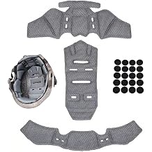 Motorcycle Helmet Liner for Shark EVO-GT, Breathable Helmet Replacement Foam Padding Kits Set, Comfort Helmet Lining Protective Cushion Mat, Washable,B Grey