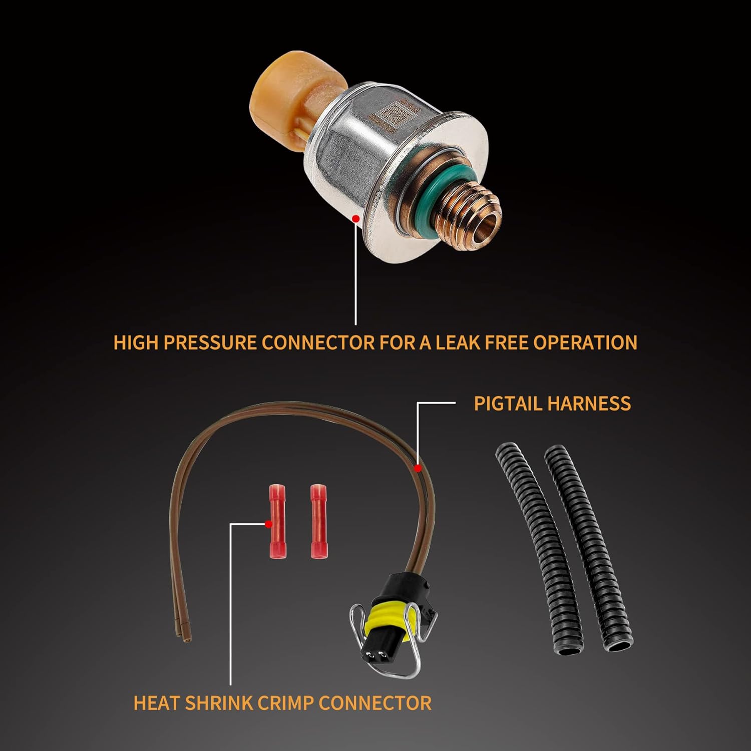 6.0 IPR Valve with ICP Control Sensor and Pigtail | Replacement for 2003-2010 F250 F350 F450 F550 E450 Super Duty Excursion, 04-10 E350 E450 | REPLACE# CM-5126, 1846057C1, 4C3Z-9F838-A, 1845428C91