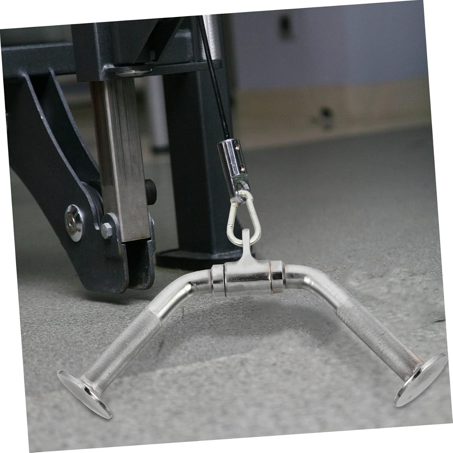 Pull Rod for Gym Adjustable Steel Exercise Pull Rod Foam Grip Fitness Training Supplies Pulldown and Biceps Curl Suitable for Home and Commercial Use