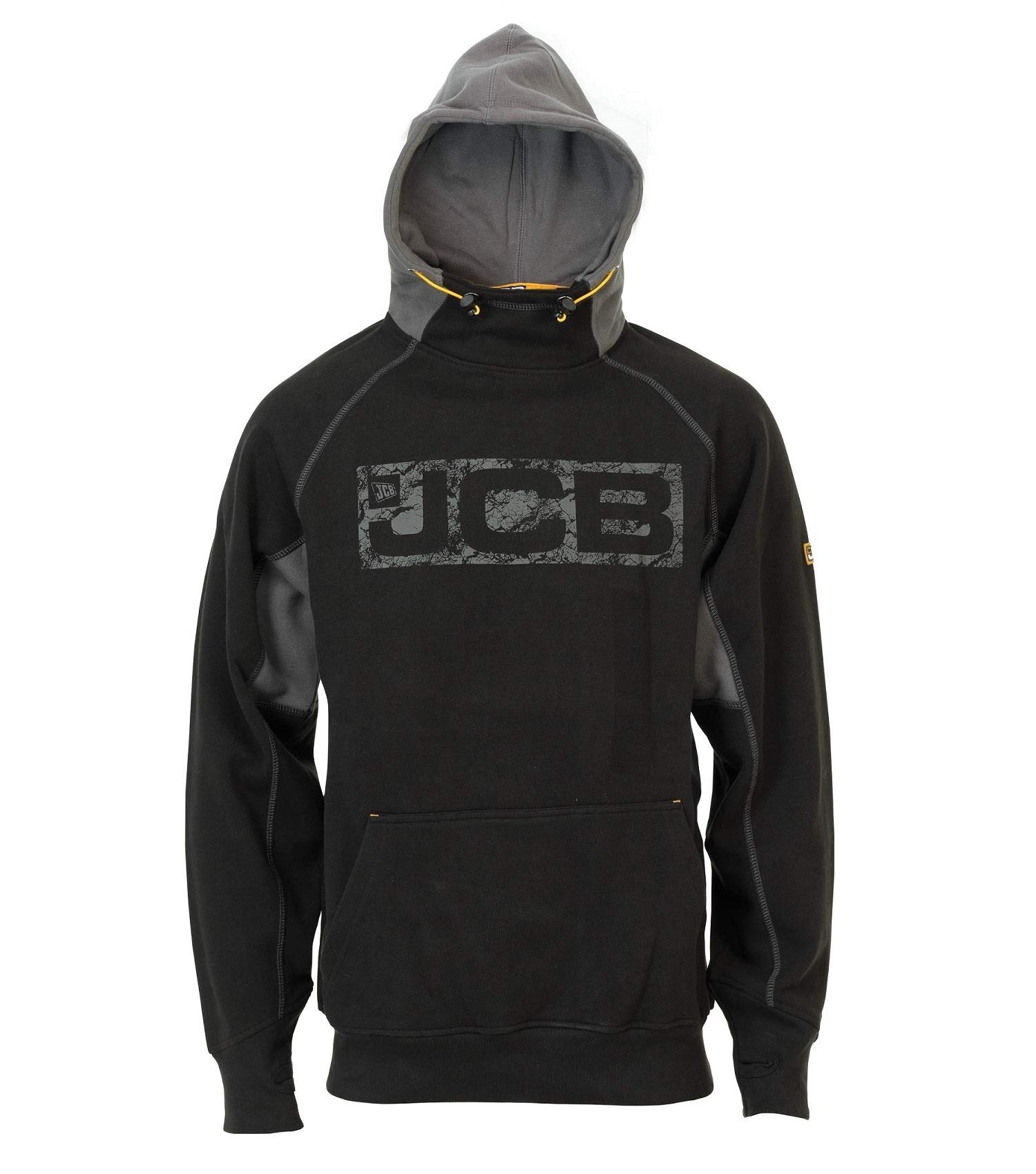 JCB Horton Hoodie and Boot Socks (S, Black/Grey)