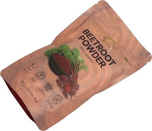 Miniatura 1 de SVATV Polvo de raíz de remolacha, refuerzo de óxido nítrico natural, superalimento en polvo para energía natural, 8.01 oz, 8 onzas, media libra