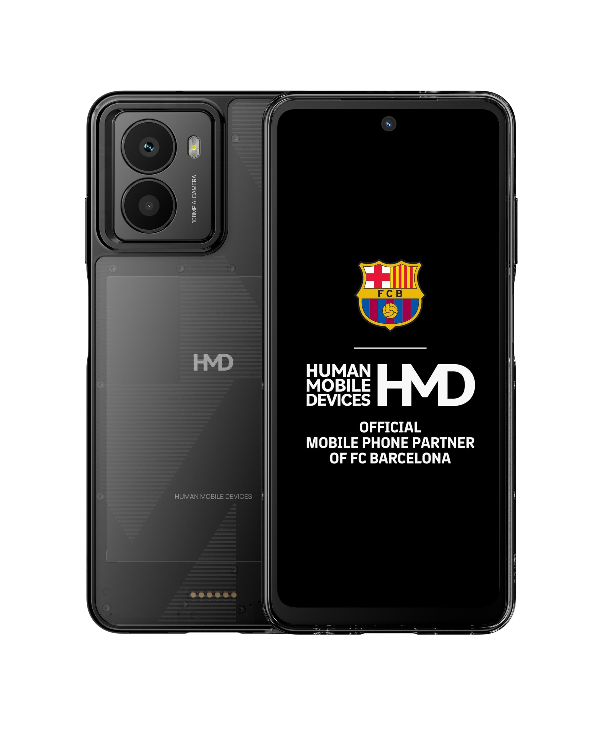 HMD Fusion 4G/5G Dual SIM Smartphone – 6.56" Display, 128GB ROM, 6GB RAM, Android, Long-Lasting Battery, Black