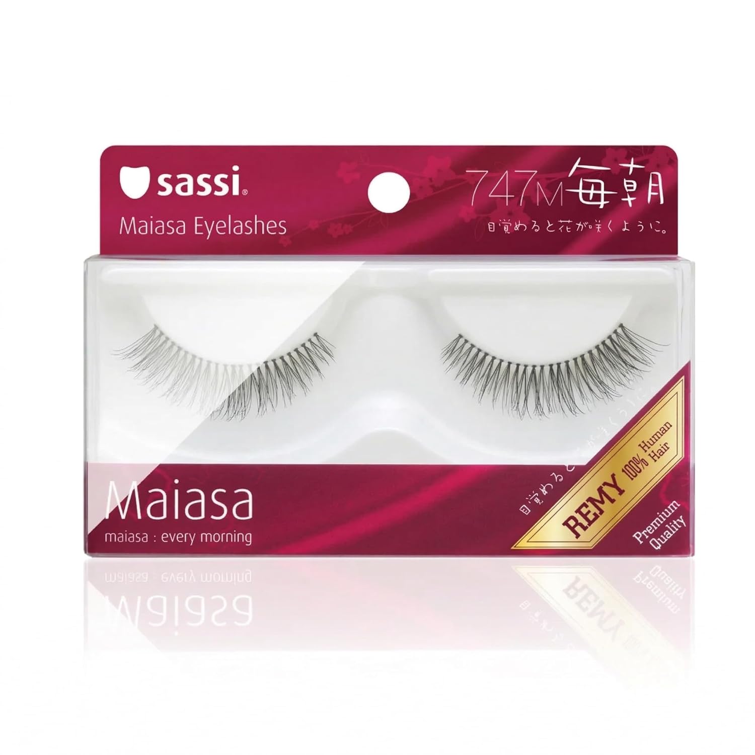 Sassi Maiasa Eyelashes | 100% REMY Human Hair, Lovingly Hand Made, Knotted Eyelashes | 803-747M | 4 Count