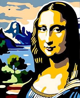 Mona Lisa by Leonardo da Vinci Collection PD (8) - Van-Go Paint-by-Number Kit 40x50cm DIY Frame