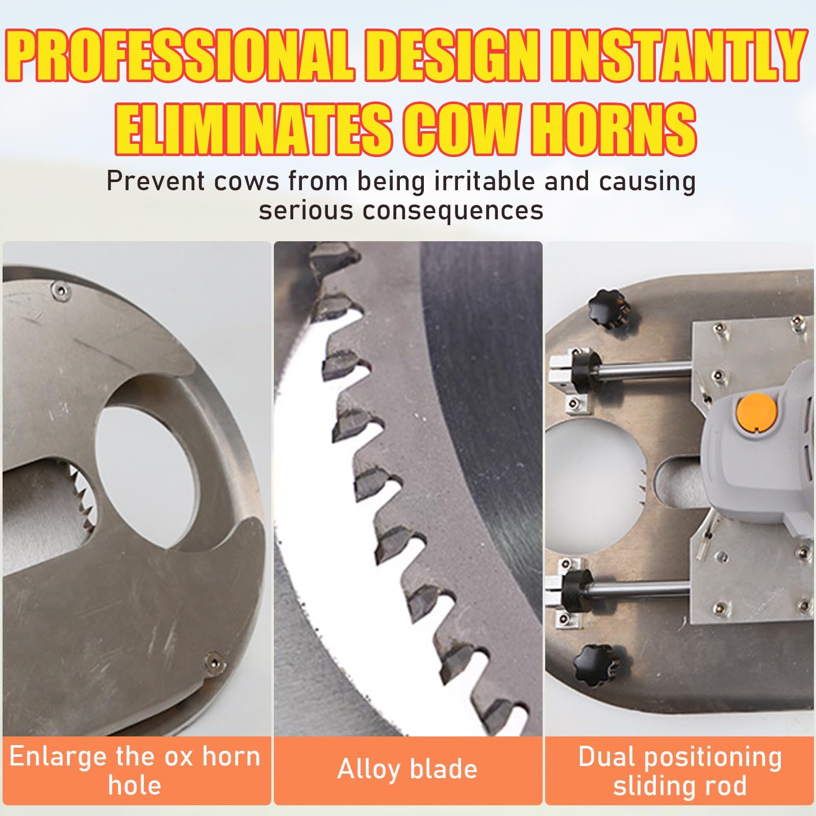 Dehorner elettrico del bestiame, 1700W Horn Cutting Machine, Strumento di dehorning del bestiame per mucche, pecore e tori, efficiente attrezzatura agricola per la rimozione del corno