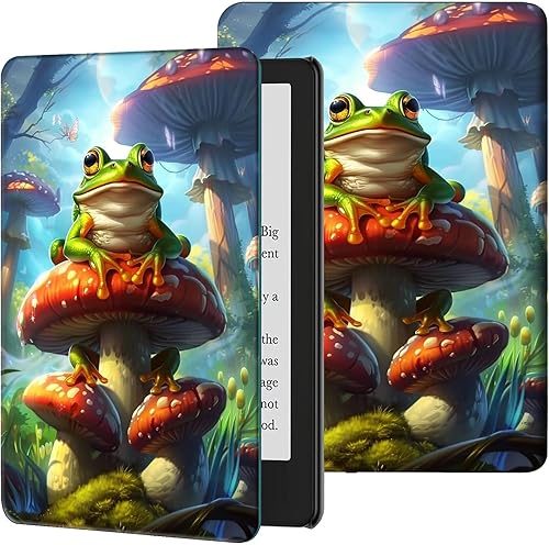 Vista 85 de Funda para Kindle de 6 pulgadas (11.ª generación, versión 2024/2022) delgada de piel sintética, ajustable, multiángulo, Smart Shell con función