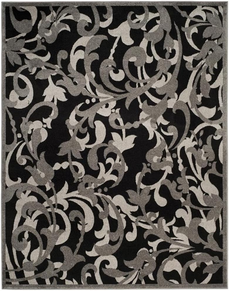 Pemberly Row 8' x 10' Area Rug, Anthracite and Light Gray, Durable Indoor Floor Covering, Versatile for Living Room, Dining Room, Bedroom, Modern and Transitional Home Decor